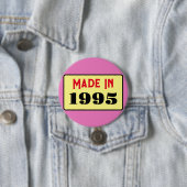 30e Verjaardagsfeest geboren 1995 30 pin Ronde Button 7,6 Cm (In situ)