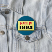 30e Verjaardagsfeest geboren 1995 30 pin Ronde Button 7,6 Cm (In situ)
