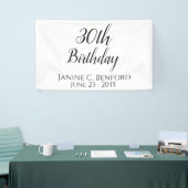 30e verjaardagsfeest gepersonaliseerde banner (Beurs)