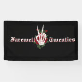 30e verjaardagsfeest - RIP 20s begrafenis voor twi Spandoek (Horizontaal)