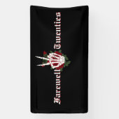 30e verjaardagsfeest - RIP 20s begrafenis voor twi Spandoek (Verticaal)