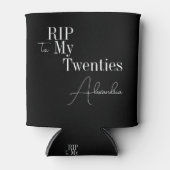 30e verjaardagsfeest RIP 20s zwart en wit Blikjeskoeler (Voorkant)