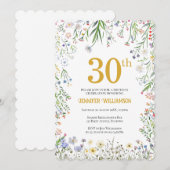 30e Verjaardagsfeest tuin Kaart (Voorkant / Achterkant)