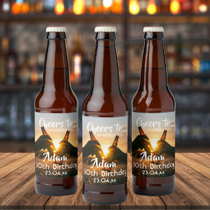 30e verjaardagsfeestje bierbrouwerijen bier etiket