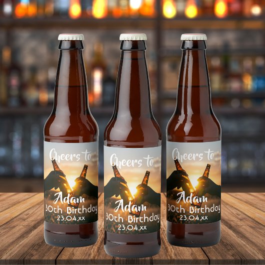 30e verjaardagsfeestje bierbrouwerijen bier etiket