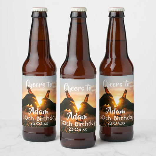 30e verjaardagsfeestje bierbrouwerijen bier etiket