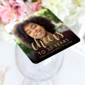 30e verjaardagsfeestje foto proost kartonnen onderzetters