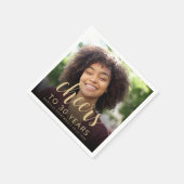 30e verjaardagsfeestje foto proost servet (Hoek)