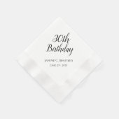 30e verjaardagsfeestje gepersonaliseerde servetten (Hoek)