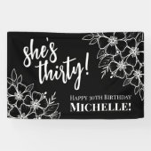 30e verjaardagsfeestje spandoek (Horizontaal)