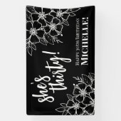 30e verjaardagsfeestje spandoek (Verticaal)