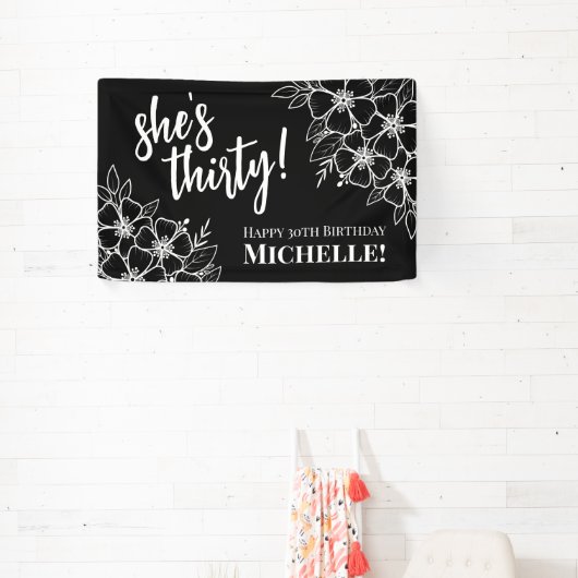 30e verjaardagsfeestje spandoek (Insitu)