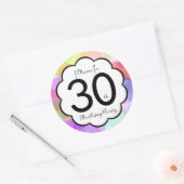 30e verjaardagsfeestje Sticker (Envelop)