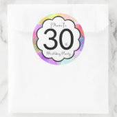 30e verjaardagsfeestje Sticker (Tas)