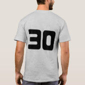 30e verjaardagsfeestje T-shirt (Achterkant)