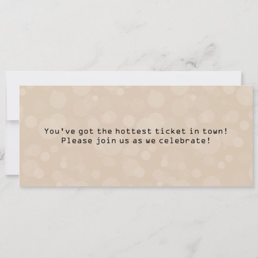 30e Verjaardagsfeestje Uitnodiging Zandticket (Achterkant)