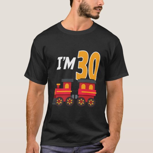 30e verjaardagsfeesttrein Speelgoed 30 jaar oud gr T-shirt (Voorkant)