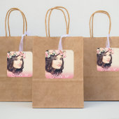 30e verjaardagsfoto hallo 30-30 vrouw vierkante sticker