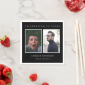 30e verjaardagsfoto verzamelt servetten (Insitu)