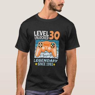 30e verjaardagsgamer, geboren in 1993 t-shirt