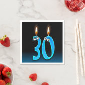 30e verjaardagskaartje met oogballen servetten (Insitu)
