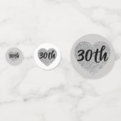 30e verjaardagstafel confetti (Achterkanten)