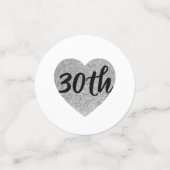 30e verjaardagstafel confetti (Kleine voorkant)