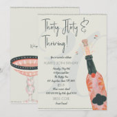 30E VERJAARDAGSUITNODIGING! DERTIG FLINK EN VOORUI KAART (Voorkant / Achterkant)