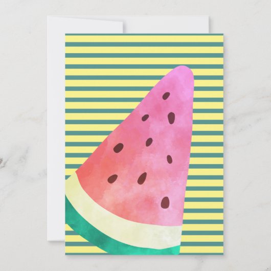 30e verjaardagsuitnodiging met tropische ananas en kaart (Achterkant)