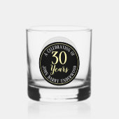 30e verjaardagsviering whisky glas (Achterkant)
