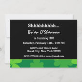 30e verrassingsdag groene shamrocks G002C Kaart (Achterkant)