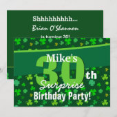 30e verrassingsdag Lucky Green Shamrocks A01 Kaart (Voorkant / Achterkant)