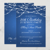 30e verrassingsdag tekenreeksband blauw kaart (Voorkant / Achterkant)