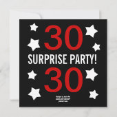 30e verrassingsdag zwarte rode strepen V02 Kaart (Achterkant)