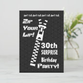 30e VERZEKERING Zip je leven Kaart (Staand voorkant)