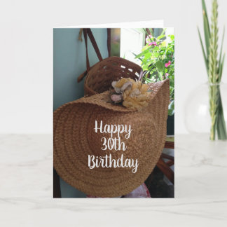 **30e VIRTHDAY** WENST EEN MOOIE VROUW Kaart