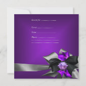 30e Zebra Paars Black Silver Grey Kaart (Achterkant)