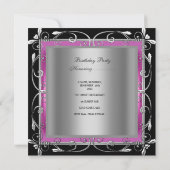 30e zwarte roze zilvergrijze bus kaart (Achterkant)