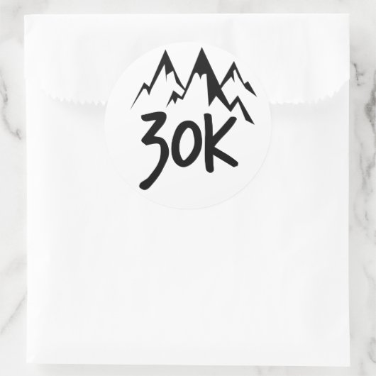 30K Run Ronde Sticker (Tas)