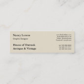 30s Valentijn Hartslag in rood Mini Visitekaartje (Achterkant)