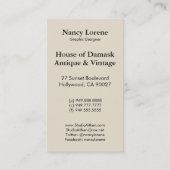 30s Valentijn Hartslag in rood Visitekaartje (Achterkant)