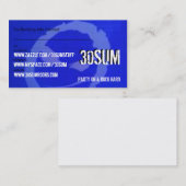 30SOM BOOKKAART - Gepersonaliseerd Visitekaartje (Voorkant / Achterkant)