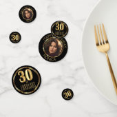 30ste Fabulous Birthday - Zwart en Goud Confetti (Groep)
