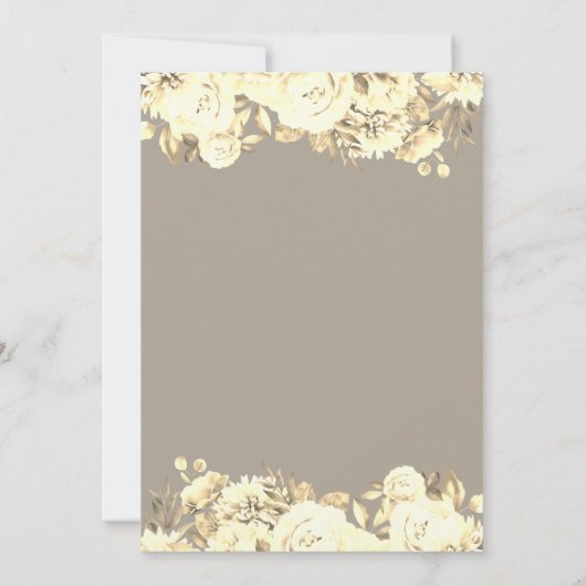 30ste trouwdag Rurale rozen Kaart (Achterkant)