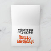 30ste verjaardag, broeder, sinaasappel, zwart op w kaart (Binnen)