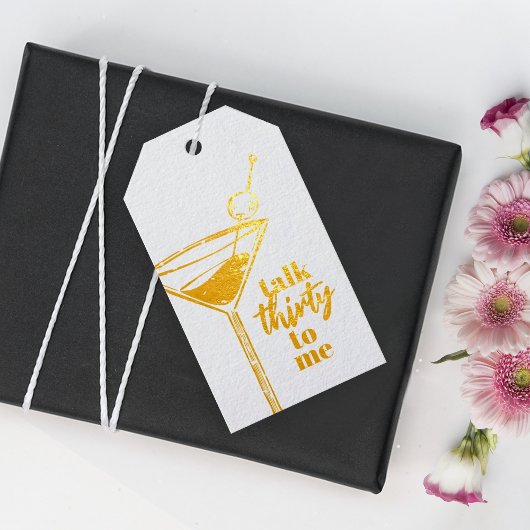 30ste verjaardag Cocktail Party Cadeaulabels