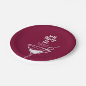 30ste verjaardag Cocktail Party Papieren Bordje (Gekanteld)