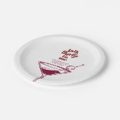 30ste verjaardag Cocktail Party Papieren Bordje (Gekanteld)