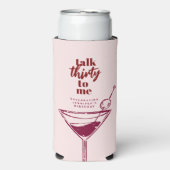 30ste verjaardag Cocktail Party Seltzer Blikjeskoeler (Seltzer Voorkant)