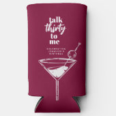 30ste verjaardag Cocktail Party Seltzer Blikjeskoeler (Voorkant)